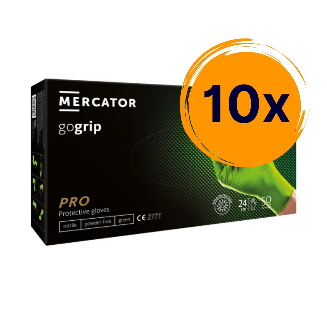 Go Grip Green 10 doboz vastag nitril kesztyű