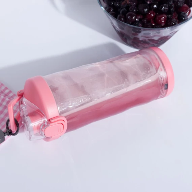 Smoothio hordozható mixer erős motorral 600 ml (rózsaszín) - Image 4