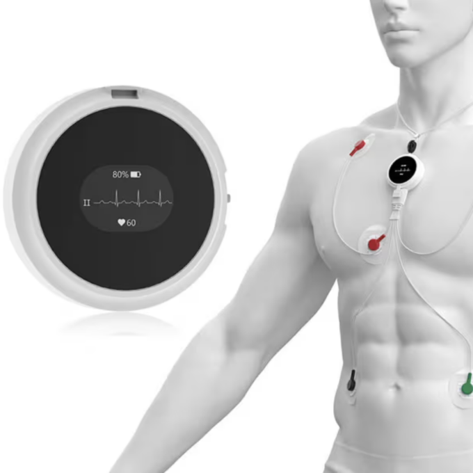 Viatom Lepod Pro ER3 7 elvezetéses 24 órás mini EKG holter monitor - Image 7