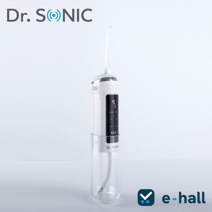 Dr. SONIC L13 összecsukható akkumulátoros szájzuhany, 6 fokozattal, 4 különböző fúvókával (fehér) - Image 2