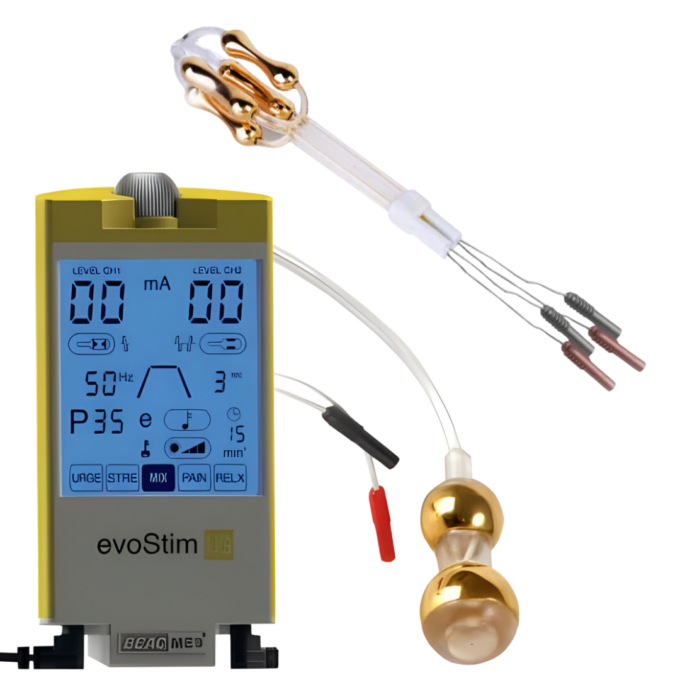 Differenciált inkontinencia kezelő szett hüvelyi szondával és EvoStim UG készülékkel