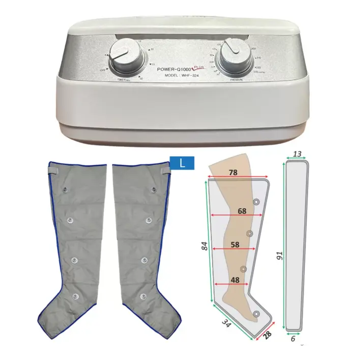 Power Q-1000 Plus készlet láb nyiroködéma kezelésre (L méret)